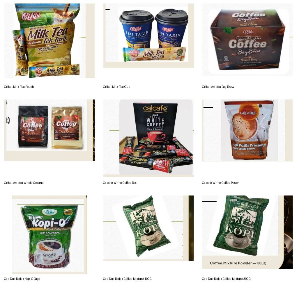 COOP F&B product contact sheet