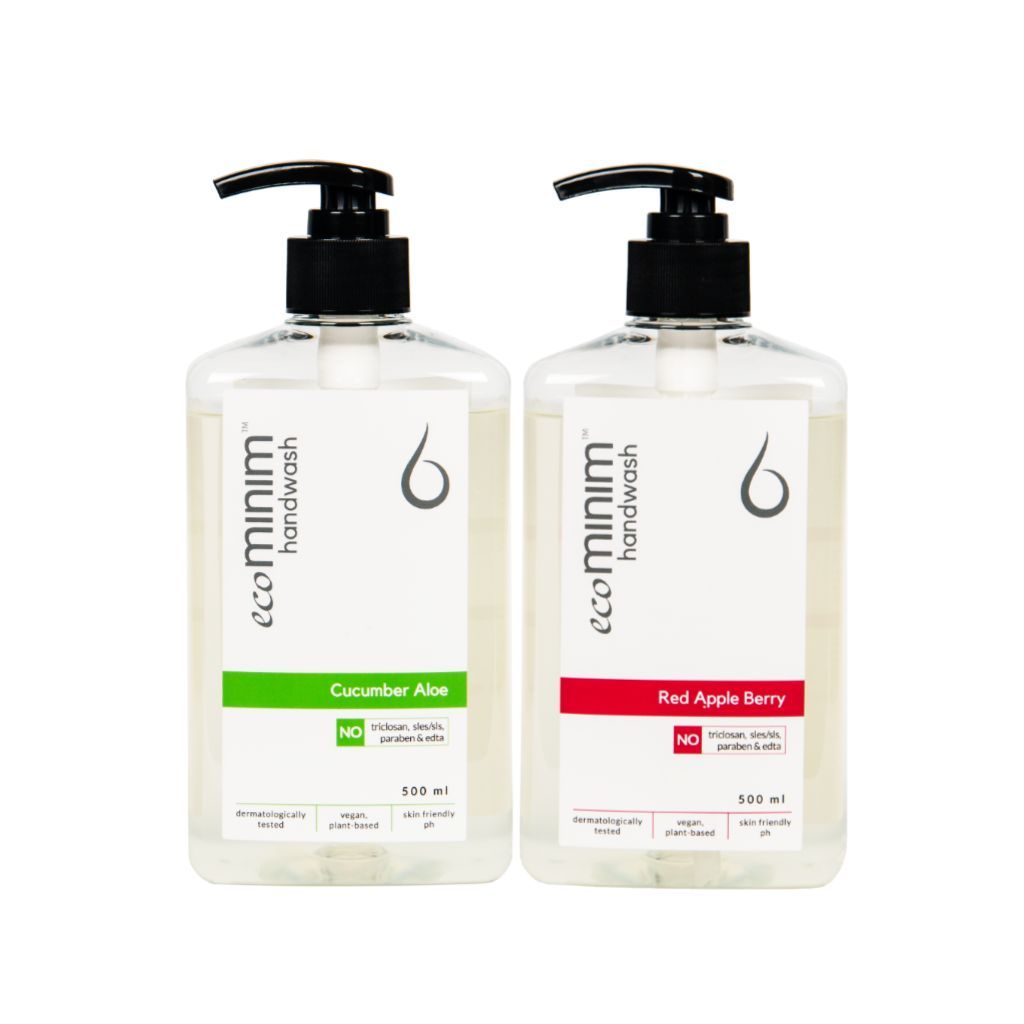 [Bundle Pack] Hand Wash Red Apple Berry (500ml)+ Hand Wash Cucumber Aloe (500ml)