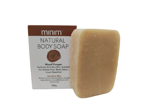 Plant Based Wood Vinegar Bar Soap – 100g