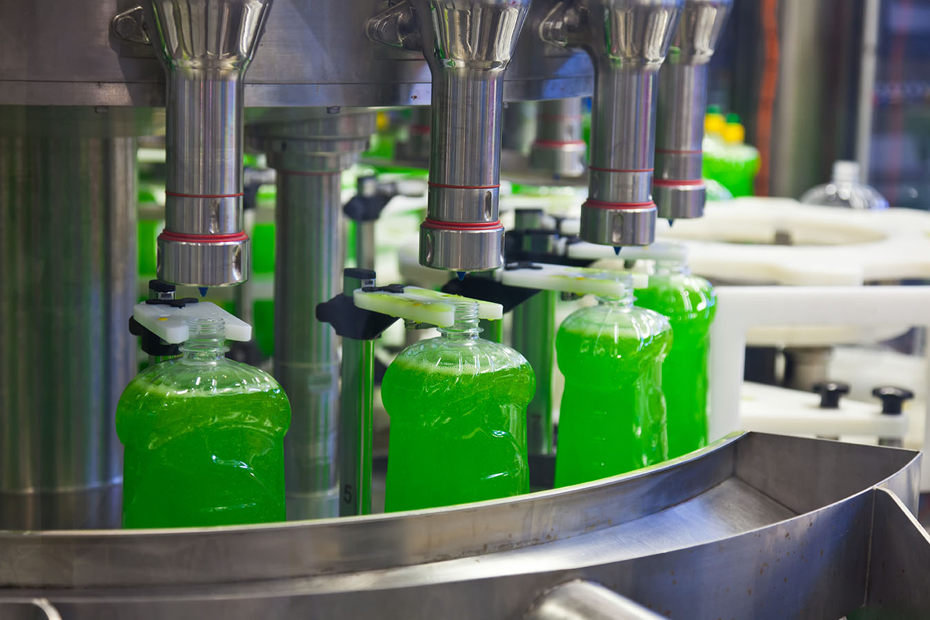 Cleaning product filling line